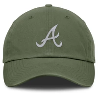 Casquette ajustable Atlanta Braves Elements Utopia verte Fanatics pour hommes