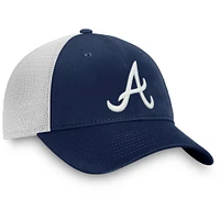 Men's Fanatics Navy/White Atlanta Braves Team Core Unstructured Trucker Adjustable Hat