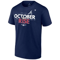 Men's Fanatics Navy Atlanta Braves 2022 Postseason Locker Room T-Shirt