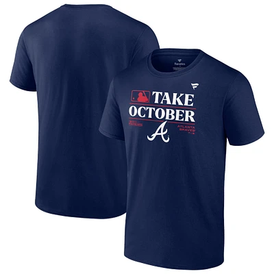 T-shirt Fanatics Navy pour homme des vestiaires Atlanta Braves 2023 après la saison