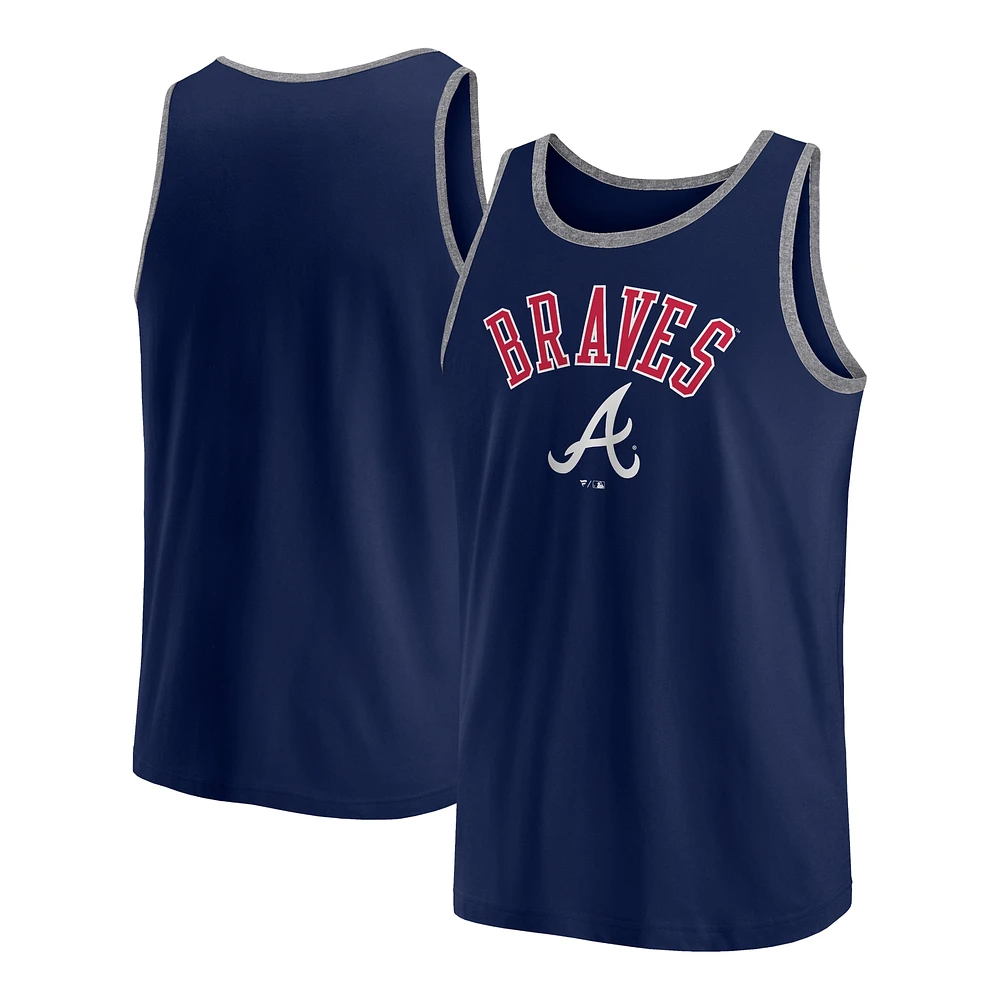 Men's Fanatics Navy Atlanta Braves Bet Tank Top