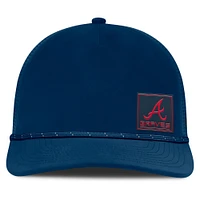 Casquette ajustable non structurée pour homme Fanatics Navy Atlanta Braves Captain