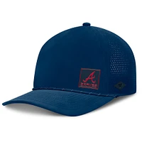 Casquette ajustable non structurée pour homme Fanatics Navy Atlanta Braves Captain