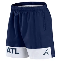 Men's Fanatics Navy Atlanta Braves Elements Swim Shorts