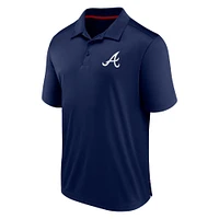 Polo bleu marine Fanatics Atlanta Braves Hands Down pour hommes