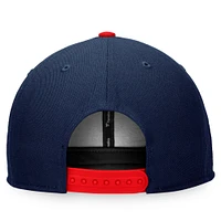 Fanatics pour hommes bleu marine Atlanta Braves Iconic Old English - Casquette Snapback