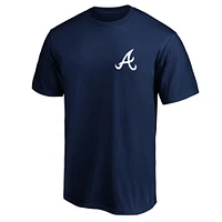 T-shirt de l'équipe numéro un des papas Atlanta Braves Fanatics pour hommes, bleu marine