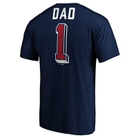 T-shirt de l'équipe numéro un des papas Atlanta Braves Fanatics pour hommes, bleu marine