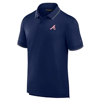 Men's Fanatics Navy Atlanta Braves Pique Polo Shirt