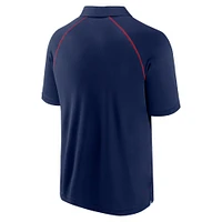 Men's Fanatics Navy Atlanta Braves Strong Alone Raglan Polo