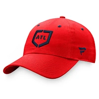 Men's Fanatics Red Atlanta Braves Iconic Home Plate - Adjustable Hat