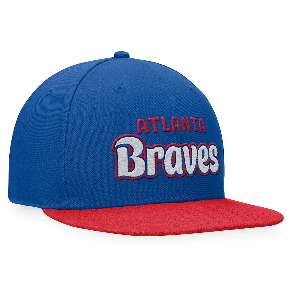 Casquette ajustée Hurler Fanatics Royal Atlanta Braves Cooperstown Collection pour hommes