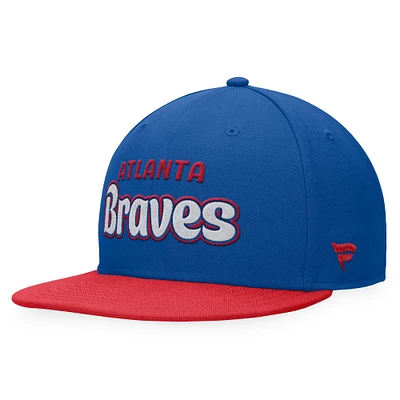 Men's Fanatics Royal Atlanta Braves Cooperstown Collection Hurler Fitted Hat