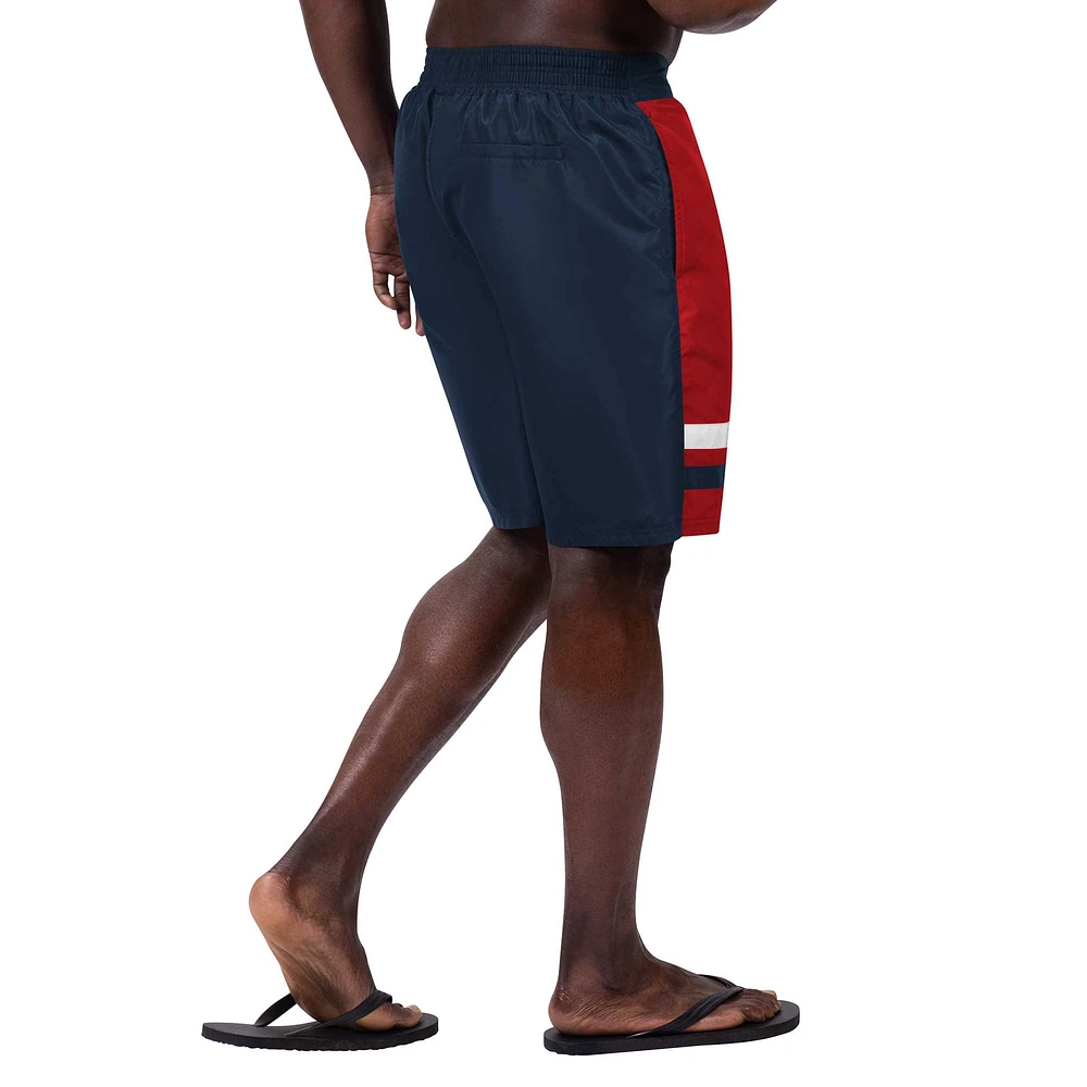 Men's G-III Sports by Carl Banks Navy Atlanta Braves Anchor Swim Trunks