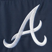 Men's G-III Sports by Carl Banks Navy Atlanta Braves Double Play Hoodie Full-Zip Jacket