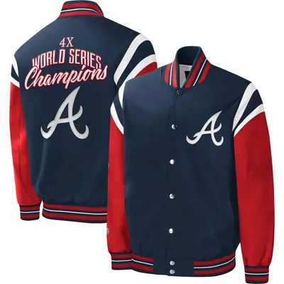 Men's G-III Sports by Carl Banks Royal/Red Chicago Cubs Complete Game Commemorative Full-Snap Jacket Size: Large