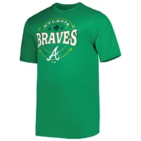 T-shirt celtique Big & Tall des Atlanta Braves Kelly Green pour homme