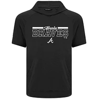 T-shirt à capuche noir Atlanta Braves Phase Vanguard pour homme
