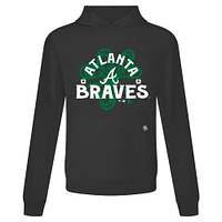 Sweat à capuche noir Atlanta Braves St. Patrick's Day Relay Shamrock pour homme Levelwear