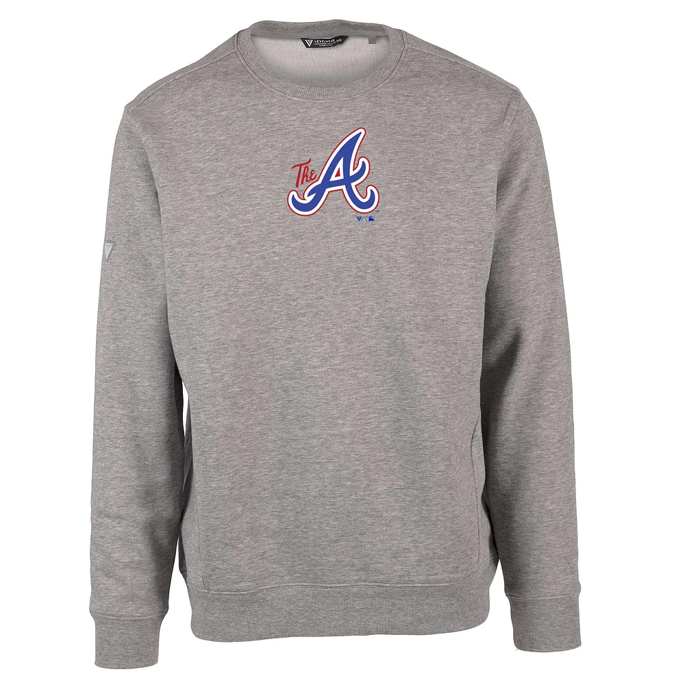 Sweat-shirt à capuche gris Atlanta Braves City Connect Zane Core Logo pour homme
