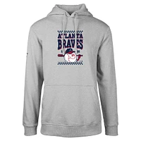 Sweat à capuche gris Atlanta Braves Podium Inaugural pour homme Levelwear