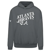 Men's Levelwear  Gray Atlanta Braves St. Patrick's Day Pullover Hoodie