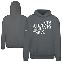 Men's Levelwear  Gray Atlanta Braves St. Patrick's Day Pullover Hoodie