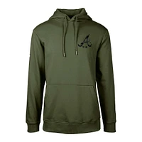 Sweat à capuche motif camouflage numérique Atlanta Braves Podium pour homme de Levelwear, vert