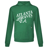 Men's Levelwear Green Atlanta Braves St. Patrick's Day Relay Boots Pullover Hoodie