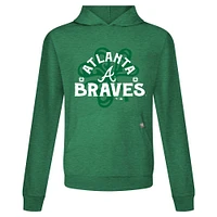 Sweat à capuche manches longues pour homme Atlanta Braves St. Patrick's Day Relay Shamrock Green Levelwear