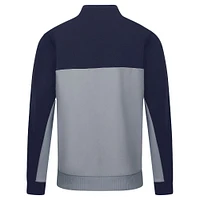 Men's Levelwear Navy/Gray Atlanta Braves Legacy Rafters Pullover Sweatshirt