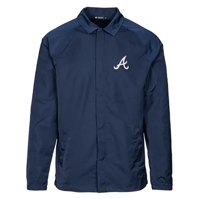 Men's Atlanta Braves Starter Navy Patch Full-Snap Jacket