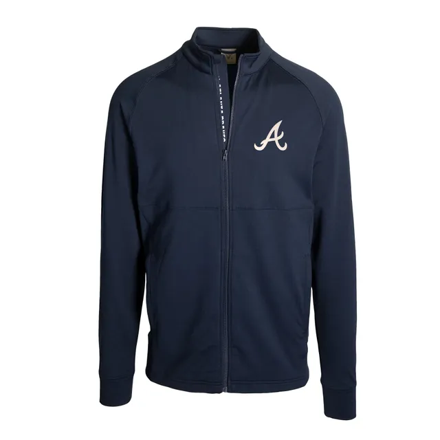 Men's Stitches Navy Atlanta Braves Camo Full-Zip Jacket Size: Medium