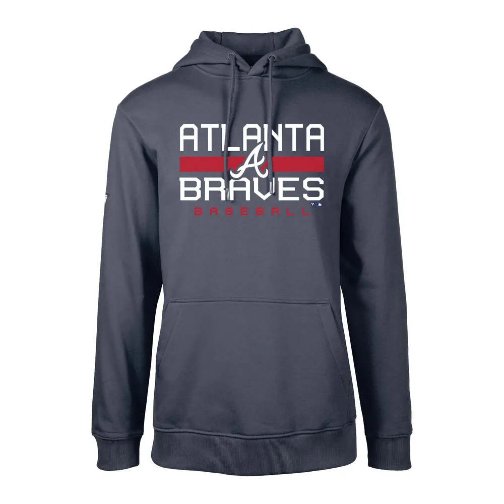 Lids Atlanta Braves Fanatics Branded Women's Logo Pullover Hoodie - Navy