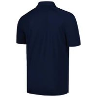 Men's Levelwear Navy Atlanta Braves Sector Batter Up Raglan Polo