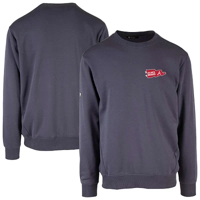 Sweat-shirt à capuche bleu marine Atlanta Braves Zane Rafters pour homme