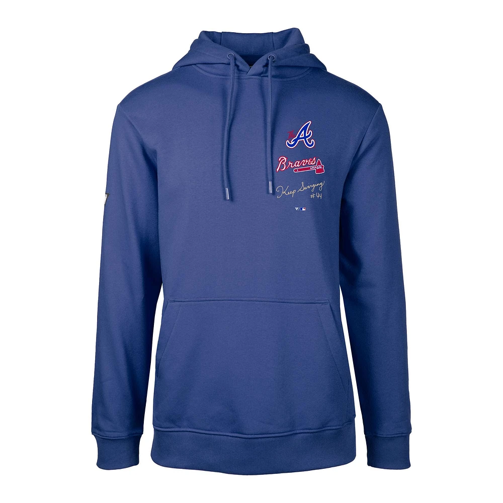 Men's Levelwear Royal Atlanta Braves City Connect Podium Baseline Pullover Hoodie