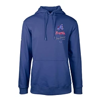 Men's Levelwear Royal Atlanta Braves City Connect Podium Baseline Pullover Hoodie