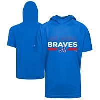 Men's Levelwear Royal Atlanta Braves City Connect Relay No Hitter Short Sleeve Hoodie T-Shirt