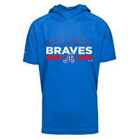 Men's Levelwear Royal Atlanta Braves City Connect Relay No Hitter Short Sleeve Hoodie T-Shirt