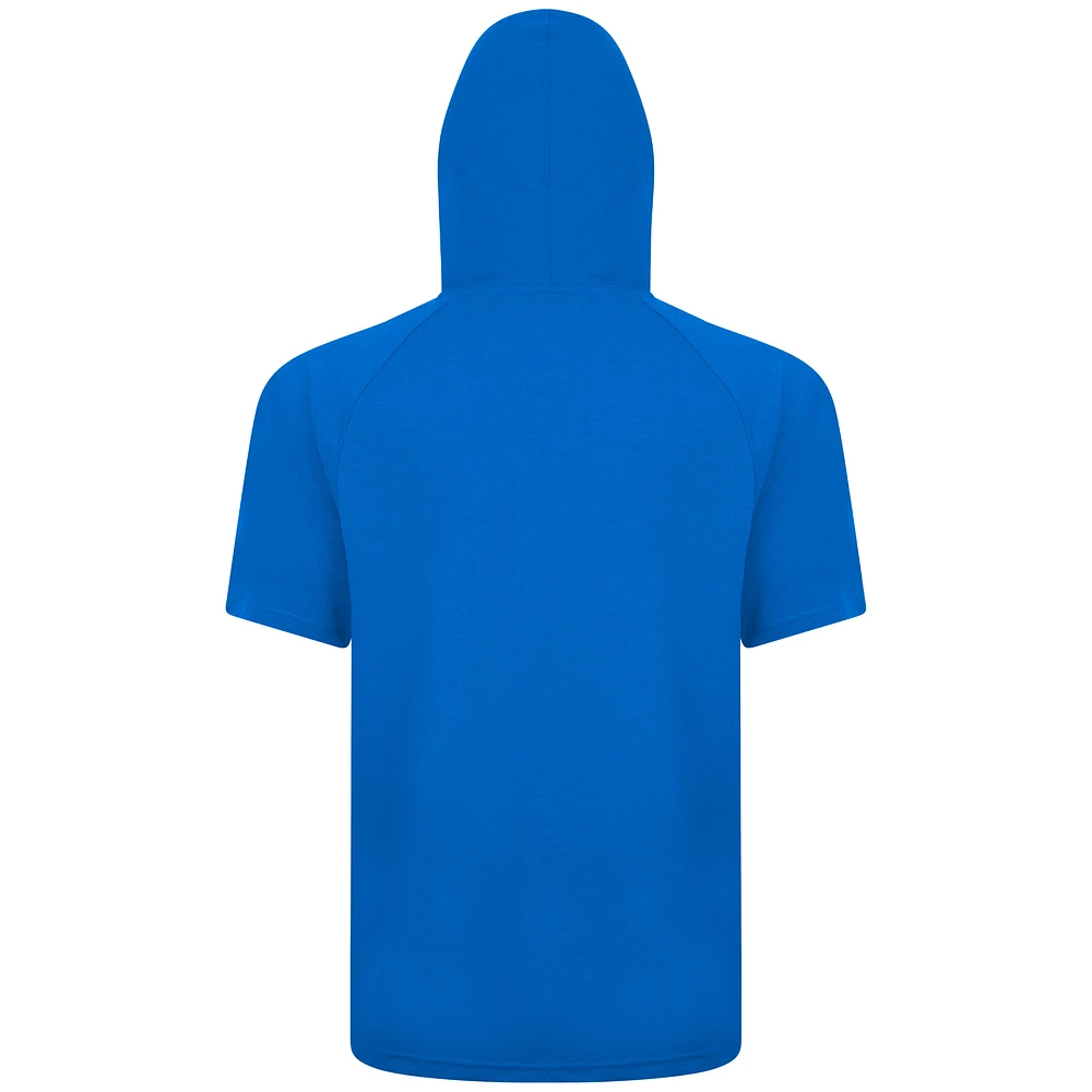 Men's Levelwear Royal Atlanta Braves City Connect Relay No Hitter Short Sleeve Hoodie T-Shirt