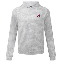 Sweat à capuche Blender Insignia 2.0 blanc Atlanta Braves pour homme Levelwear