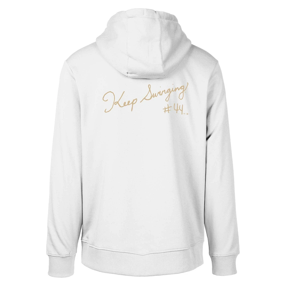 Sweat à capuche blanc Atlanta Braves City Connect Podium Core 2.0 pour homme Levelwear