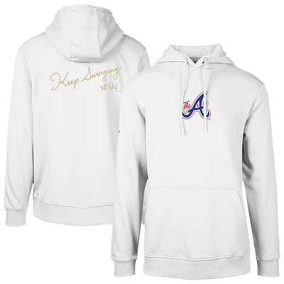 Sweat à capuche blanc Atlanta Braves City Connect Podium Core 2.0 pour homme Levelwear