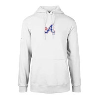 Men's Levelwear White Atlanta Braves City Connect Podium Core Logo Pullover Hoodie