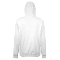 Men's Levelwear  White Atlanta Braves St. Patrick's Day Podium Plaid Pullover Hoodie