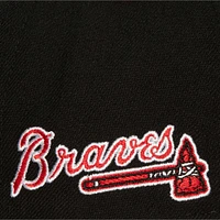 Casquette ajustable Mitchell & Ness Atlanta Braves Bred Pro pour hommes, noire