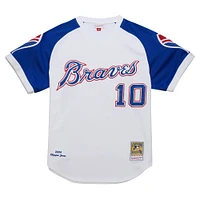 Maillot de retour authentique la collection Cooperstown 2004 des Atlanta Braves Mitchell & Ness Chipper Jones pour hommes, blanc