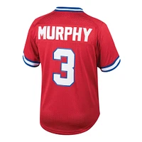 Maillot d'entraînement de frappeur en maille rouge Mitchell & Ness Dale Murphy des Atlanta Braves Cooperstown Collection pour homme