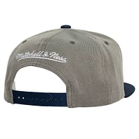 Casquette snapback basique Mitchell & Ness grise des Braves d'Atlanta pour homme
